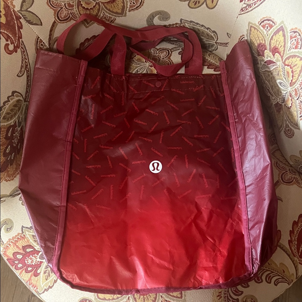 Lululemon Large Athletica Red Tote Bag